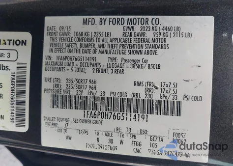 2016 Ford Fusion Se z USA, uszkodzony, nr VIN 1FA6P0H76G5114191